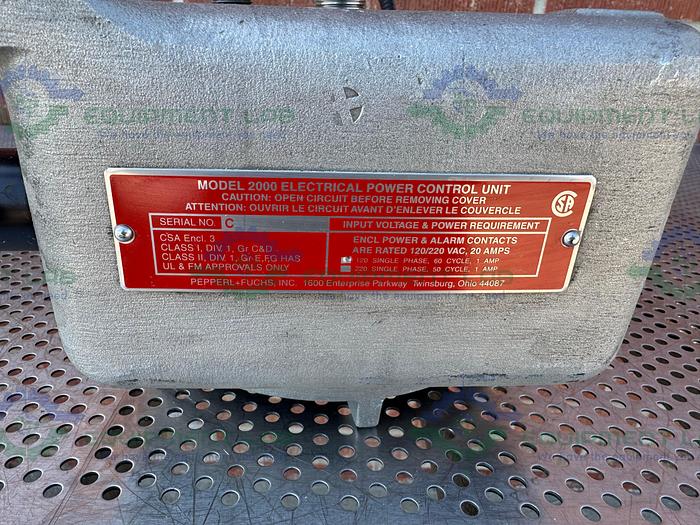 Used Adalet XJHAGCH N4 Electrical Power Control Unit w/ Pepperl+Fuchs Series 2000