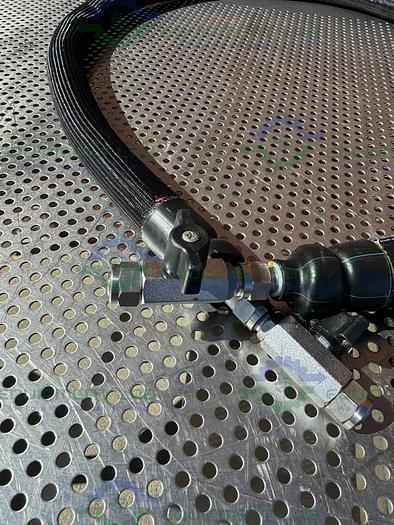 Used Huber  Insulated Flexible Chiller Hose 76" w/ Valve 3/8" Male Threaded Fitting