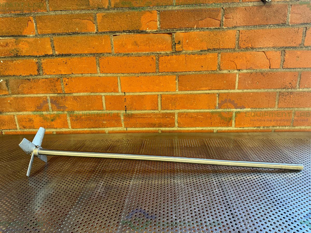 Used Unknown Stainless Steel Impeller Shaft / Mixing Rod 40" Height x 1"