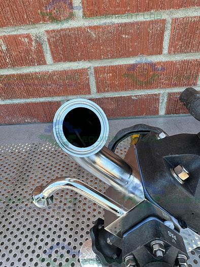 Used 4 ITT Pure Flo Stainless Steel Diaphragm Valve w/ 1/2" - 1 1/2 Sanitary Fittings