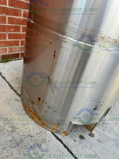Used JBF Stainless  1000 Liter Stainless Steel Pressure Vessel Single Wall Tank