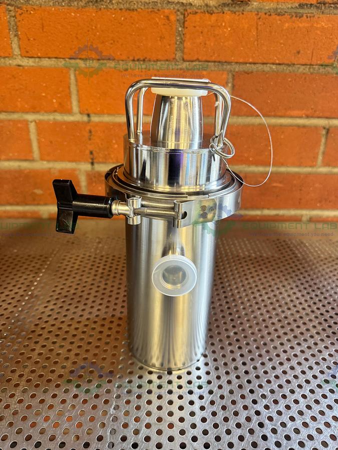 Used Ancorp VSCI-800-QF25 In Line Liquid Nitrogen Cold Trap 0.8 L w/ QF25 Fitting