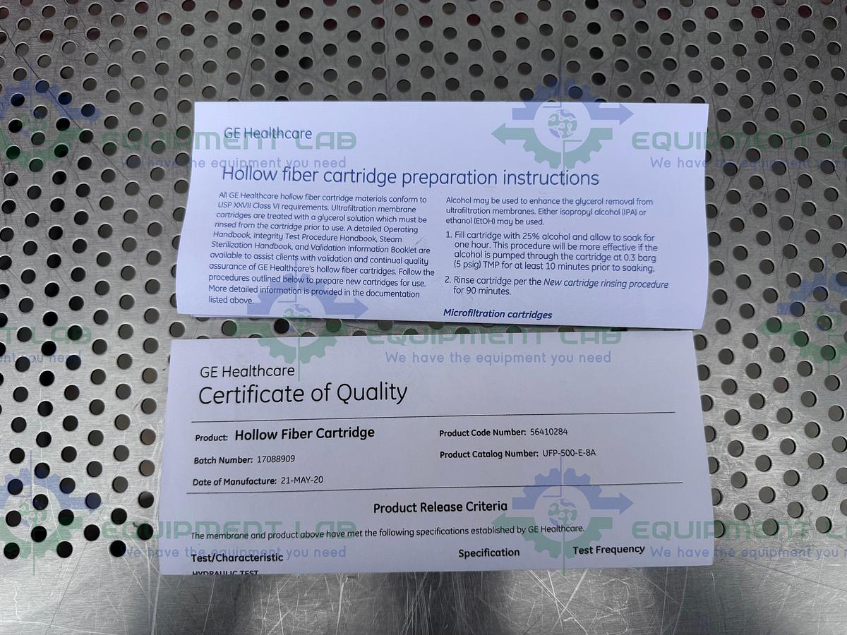 GE Healthcare UFP-500-E-8A Hollow Fiber Cartridge 500,000 NMWC, 3600cm²