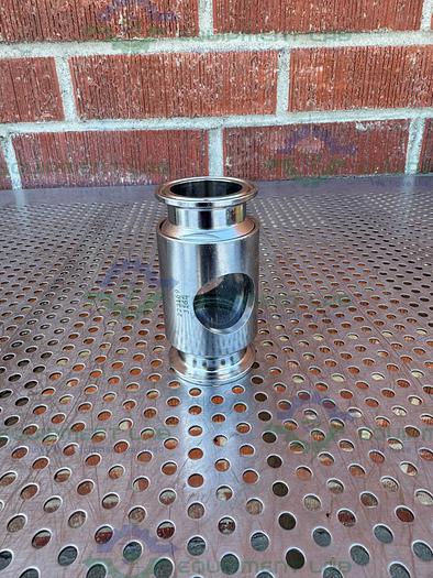 Used BBS System 223169 Stainless Steel In Line Sight Glass w/ 1 1/2" Sanitary Fitting
