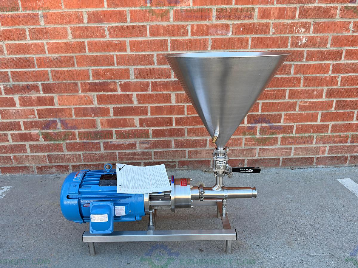Used Silverson FMX25 High Shear Powder to Liquid Mixer 7.5 HP Motor w/ Powder Hopper