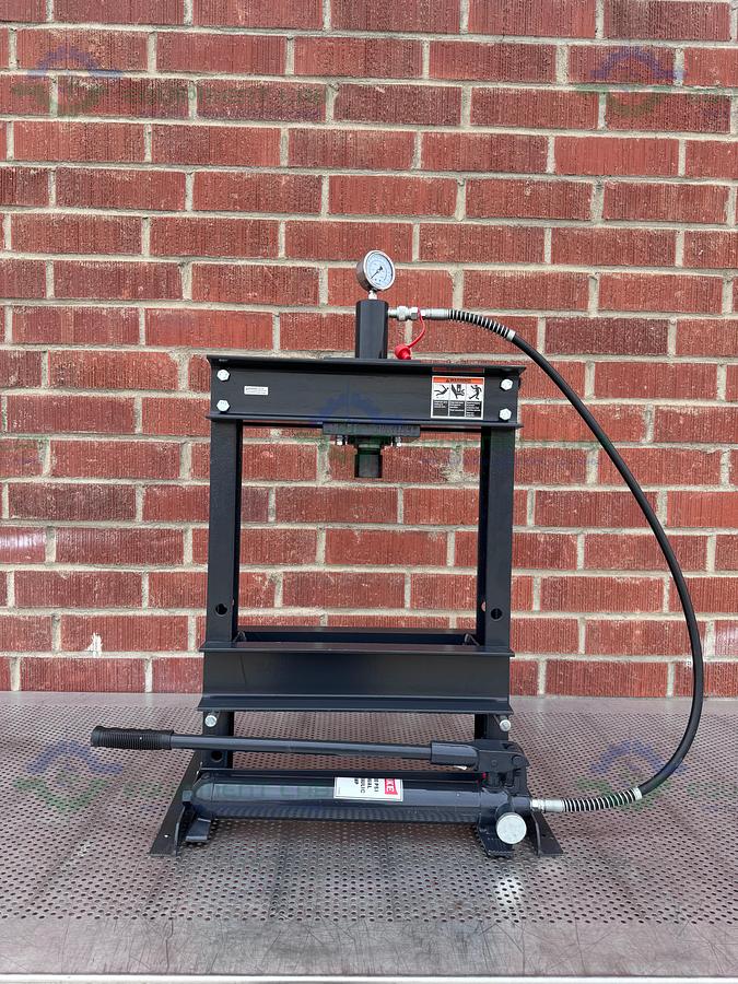 Used Dake B-10 Hydraulic H Frame Press 10 Ton w/ 10000 PSI Manual Hydraulic Pump