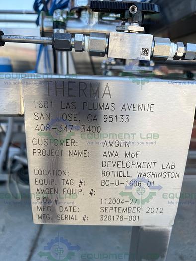 Used Millipore MPODPILOT CP2EA8875 Filter Press Skid w/ E & H Promass P Flowmeter