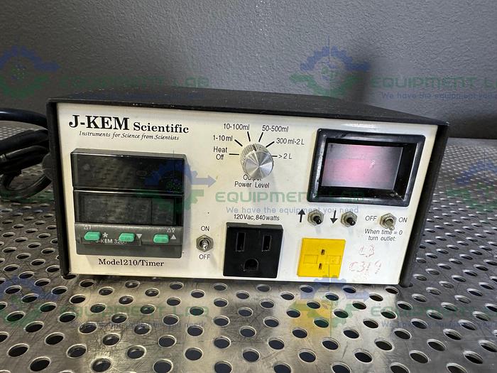 Used J-Kem Scientific 210 Timer Temperature Controller 120 VAC, 1200 Watts