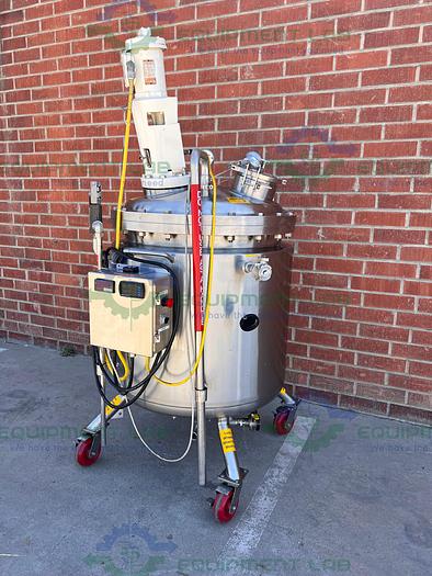 Used Precision Stainless  400 Liter Stainless Steel Jacketed Reactor w/ Agitator