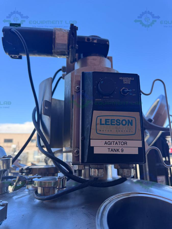 Used Precision Stainless 600 Liter Stainless Steel Jacketed Reactor 50 PSI