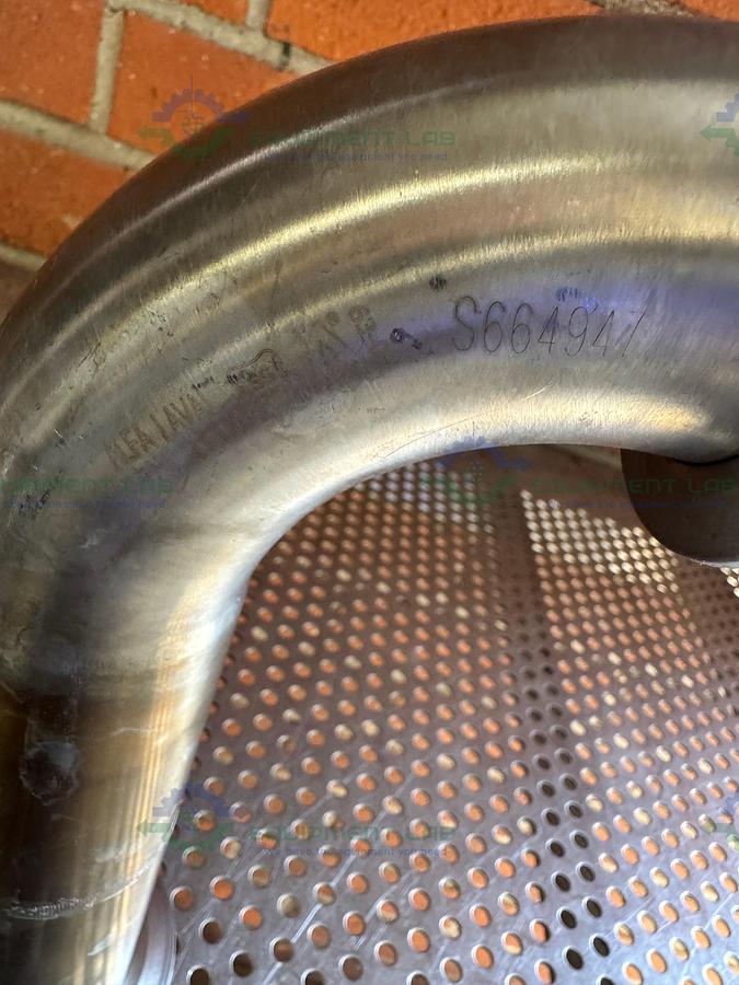 Used Alfa Laval Stainless Steel 90 Degree KF 50 Elbow Nipple Vacuum Fitting