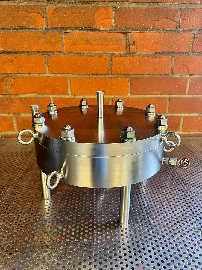 Used Stainless Steel 270mm High Press Membrane Disc Filter Housing 1000 PSI