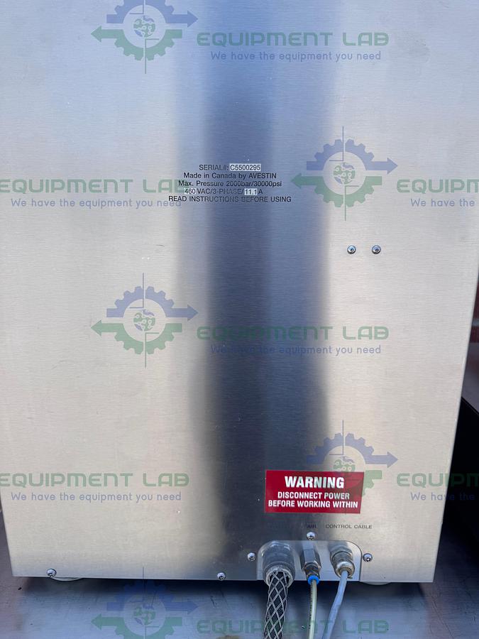 Used Avestin EmulsiFlex C55 High Pressure Homogenizer Emulsifier 2000 bar
