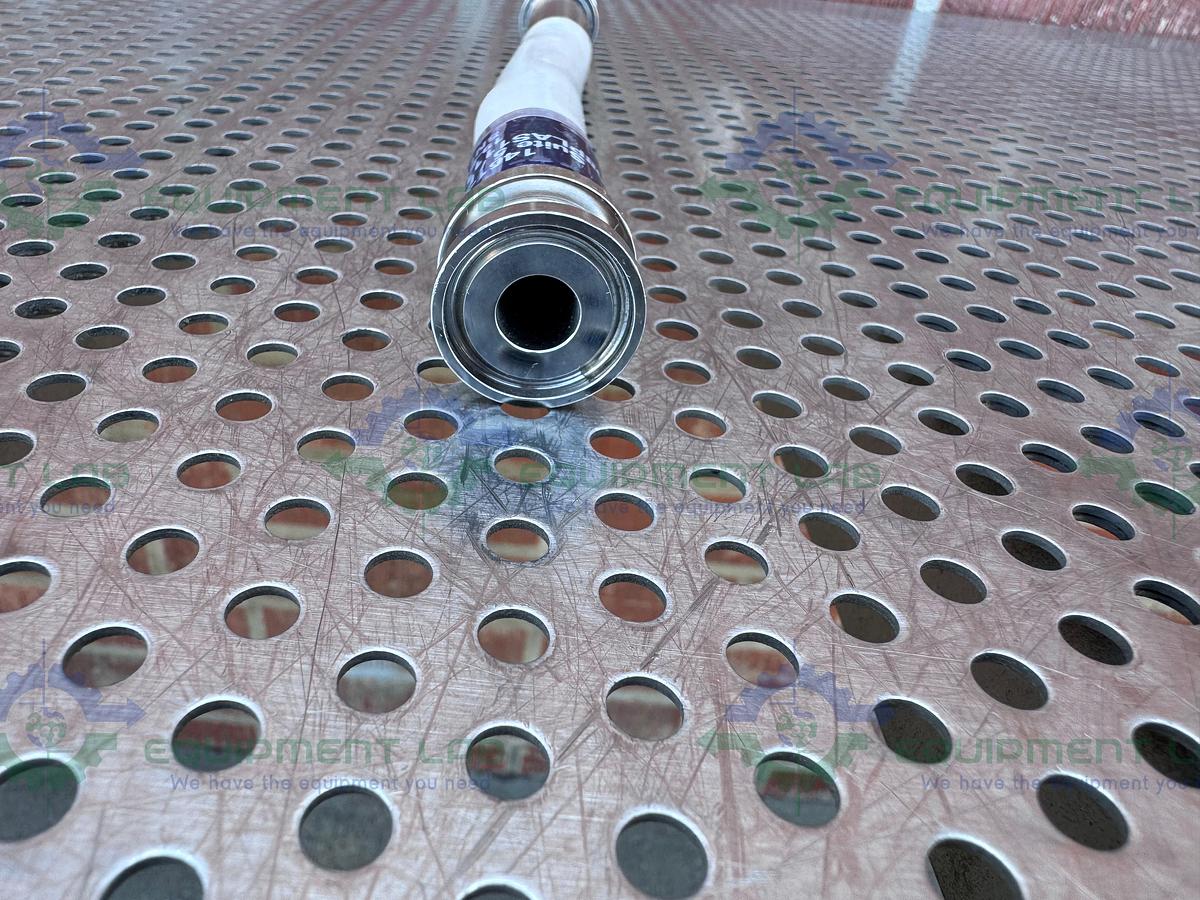 Used Unbranded 10" Flexible Silicone Hose with/ 1/2" Sanitary Fitting