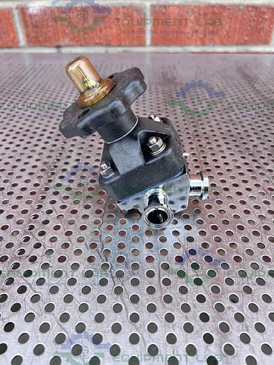 Used ITT Pure Flo 3-Way .75-316L-RA20MAX Diaphragm Valve w/ 3/4" Sanitary Fitting