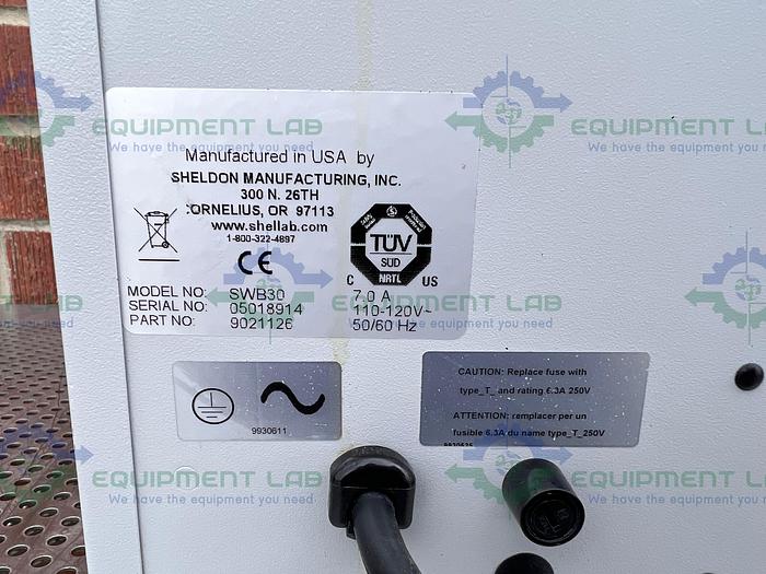 for parts or not working Sheldon Manufacturing SWB30 Deep Water Bath 30 L