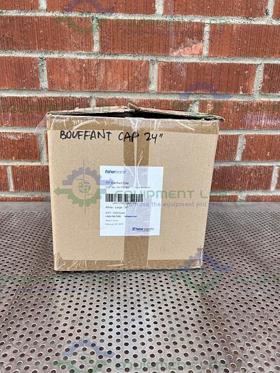 Used Box of 1000 - Fisher Brand  19-170-901 White 24" Polypropylene Bouffant Cap