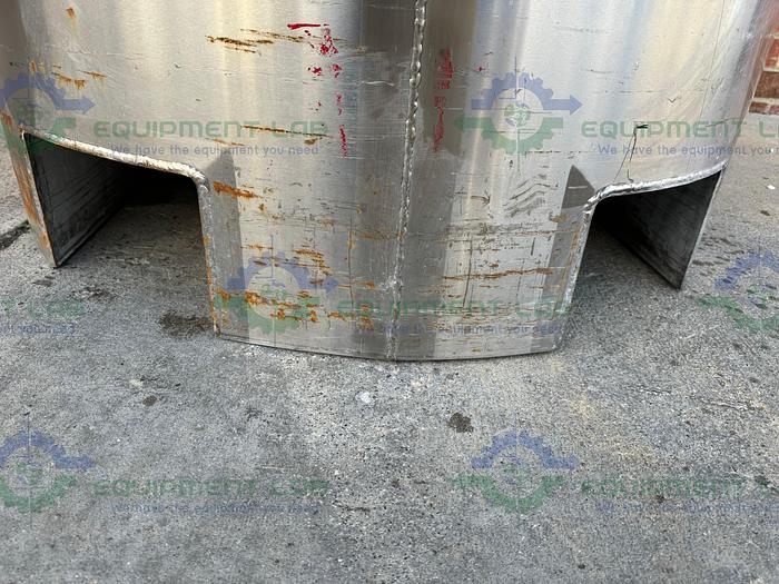 Used JBF Stainless  1000 Liter Stainless Steel Pressure Vessel Single Wall Tank