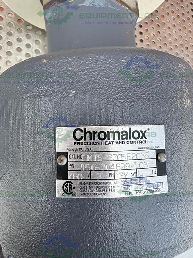 Used Chromalox NWHSSMT-3305E2XX Circulation Heater w/ EMTS-3305E2C35 Element 480V