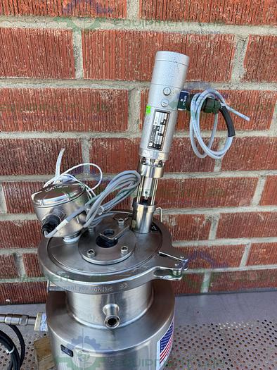 Used Stainless Fabrication 7 L Stainless Steel Jacketed Reactor 45 FV/PSI w/ Stirrer