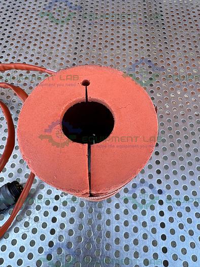 Used MKS 9599-0680 Filter Housing Heater / Jacket 4" x 5 1/2", 120V