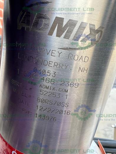 Used Paul Mueller  47-59 Liter Stainless Steel Jacketed Mixing Tank w/Scrape Agitation