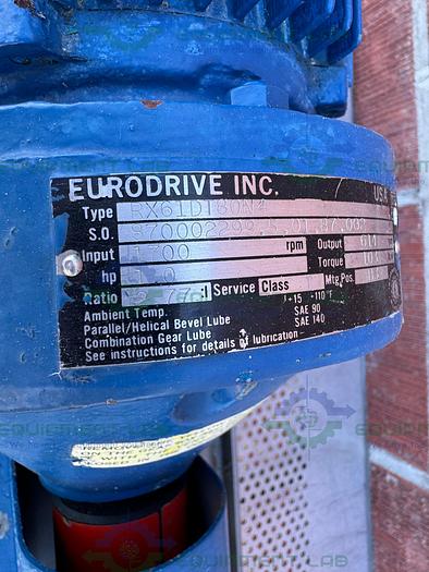 Used Tri Clover PRRED3 Rotary Lobe Pump w/ 1 HP Motor, 1" Sanitary Fitting