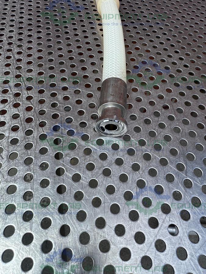 Used Saint Gobain SBP 0500 Pure Fit 18" Hose w/ 1/2" Sanitary Fitting