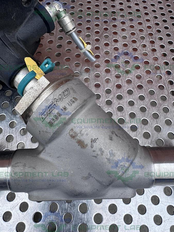Used Gemu 554/25/D55 Pneumatic Angle Seat Globe Valve w/ 1" Sanitary Fitting