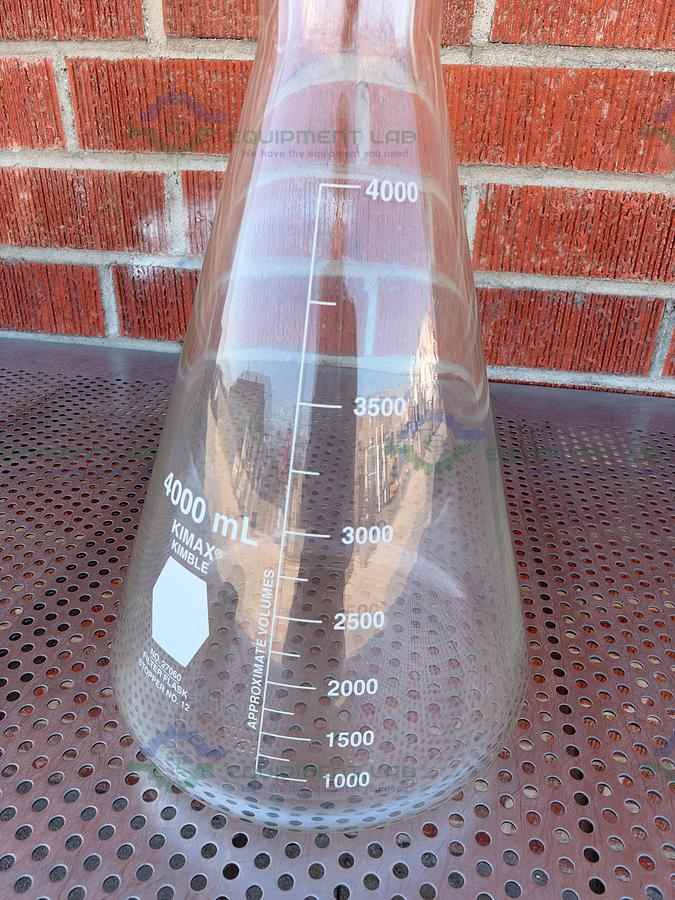 Used United Scientific 27060 4000 mL Erlenmeyer Flask