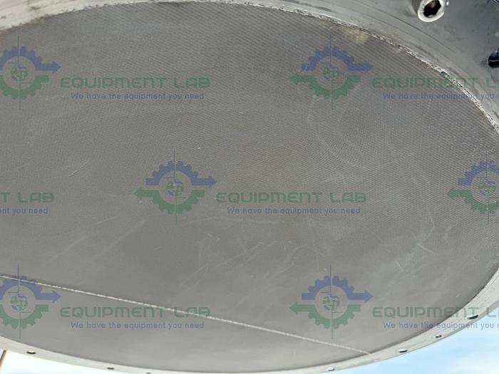 Used Mann Stainless Steel 800mm x 100mm Chromatography Column w/ Micron Filter Mesh