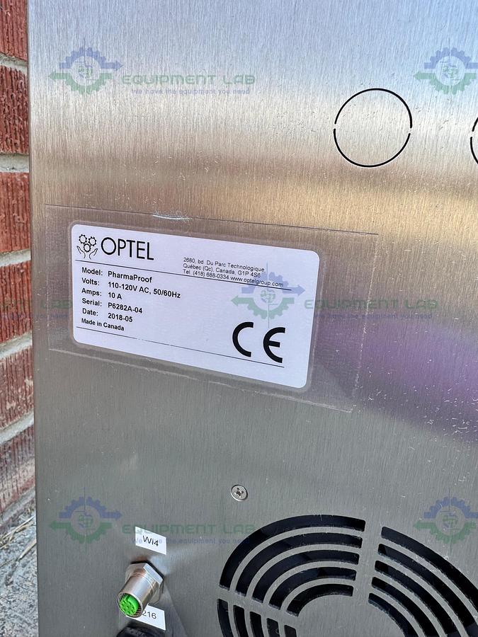 Used Optel Vision Pharma Proof 18x12x28 Stainless Steel Enclosure 120VAC