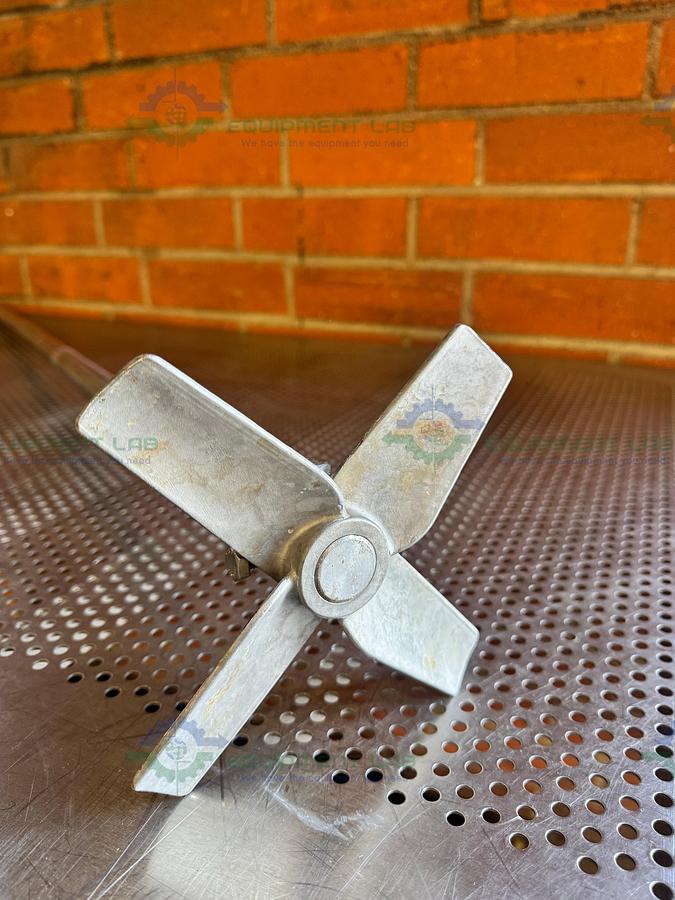 Used 56" Stainless Steel Mixing Shaft  1" Diameter w/  6" Impeller