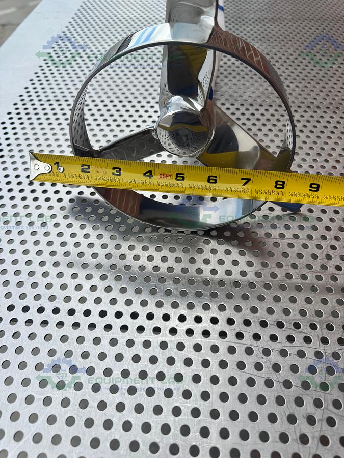 SPX Stainless Steel Mixing Tank Impeller 65" x 10" x 1" w/ Flange Fitting