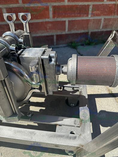 Used Wilden  HT 68004 Stainless Steel Double Diaphragm Pump w/ Cart