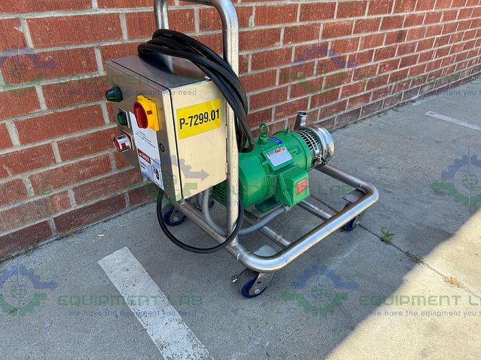 Used Tri Clover C216MDG18T-2902-17 Centrifugal Pump w/ Reliance 5 HP Motor 460V