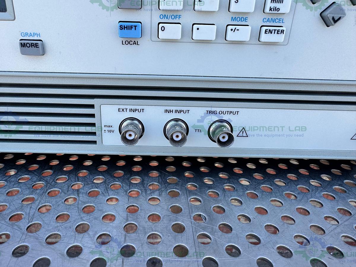 Used HP Hewlett Packard 8114A High Power Pulse Generator 100V / 2A