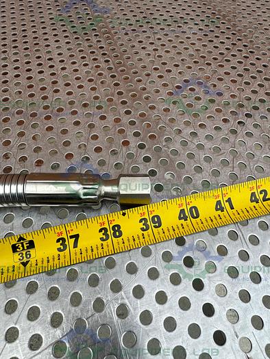 Used Airgas Stainless Steel Flexible Hose 39" w/ Compression Fitting, End Attachments