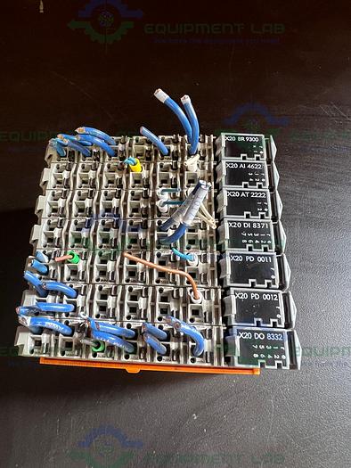 Used B&R  X20 AT 2222 PLC Module w/ X20 BR 9300, X20 AI 4622, X20 PD 0011, X20 PD 0012