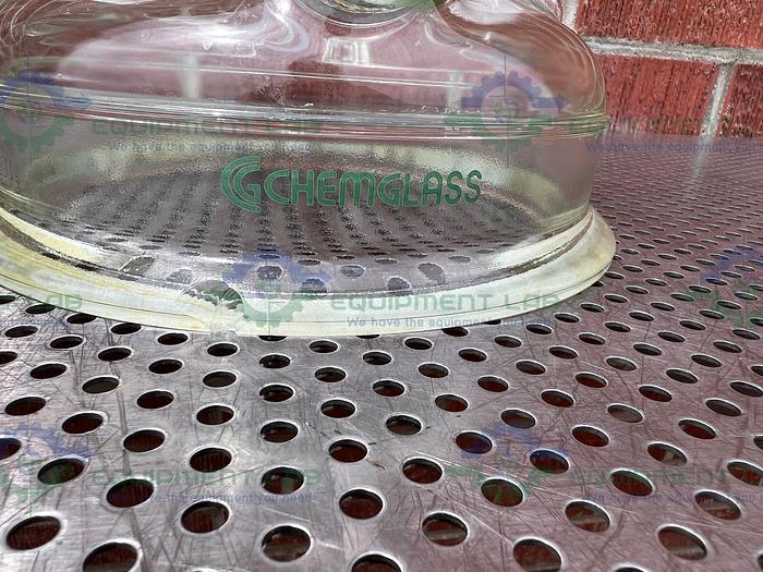 Used Chemglass  Reaction Vessel 5 Neck Lid 200MM, 45/50, 29/42 , 24/40 Joints