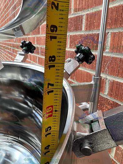 Used Paul Mueller  47-59 Liter Stainless Steel Jacketed Mixing Tank w/Scrape Agitation