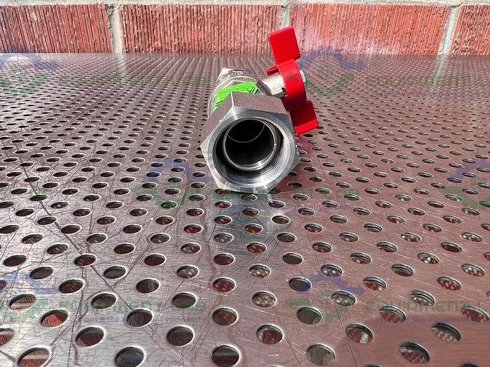 Chemglass  CG-1969-M-26 M30 Stainless Steel Ball Valve Male to Female 3/4"