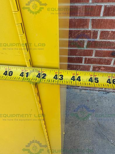 Used JustRite 45 Gallon Flammable Liquid Storage Cabinet w/ Soft Close Doors, Key