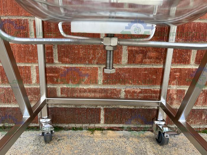 Used Chemglass 36L Glass Graduated 9-Neck Bio Reactor Vessel w/ Impeller + More