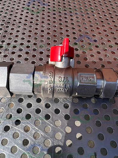 Chemglass  CG-1969-M-26 M30 Stainless Steel Ball Valve Male to Female 3/4"