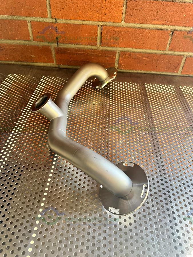 Used Stainless Steel Vacuum Pipe with 5" Flange to KF50