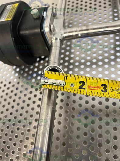 Used 2 ITT Pure-Flo A208 Diaphragm Valves 90PSI w/ 3/4" and 1" Sanitary Fittings