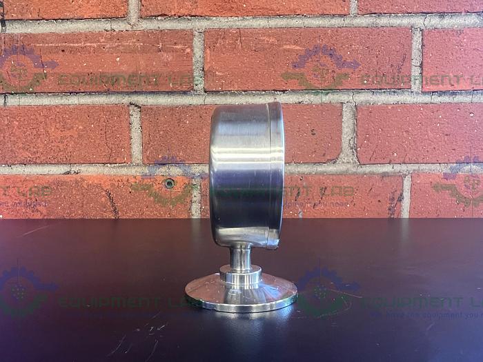 Used Anderson Stainless Steel Vacuum Gauge 0- 30 w/ 2" Sanitary Fitting