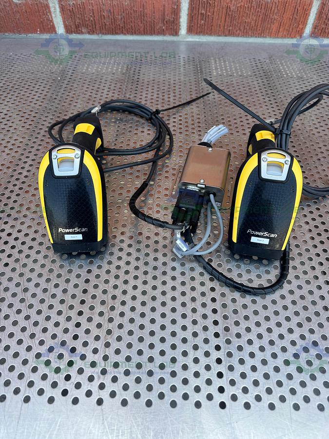 Used Lot of  7 Datalogic PowerScan PM9500 and 9530 Wireless  Barcode Scanner Reader