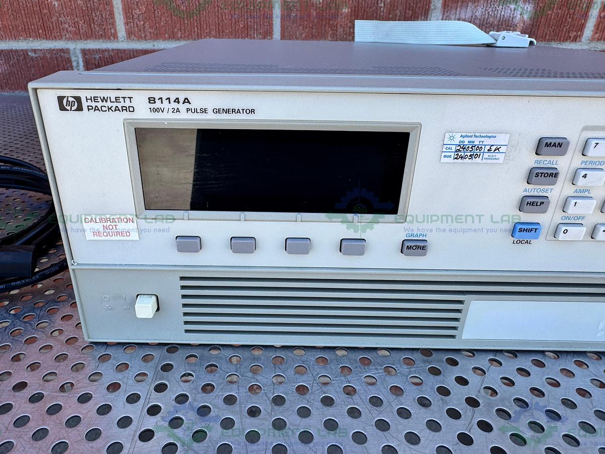 Used HP Hewlett Packard 8114A High Power Pulse Generator 100V / 2A